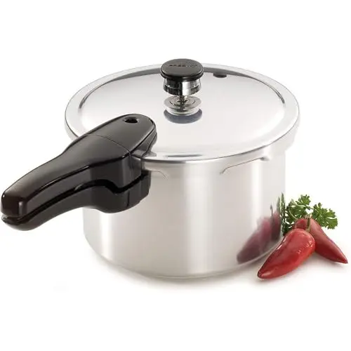Presto aluminum pressure cooker compact size