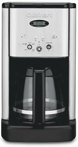 Cuisinart DCC-1200P1 programmable coffee maker in brushed chrome