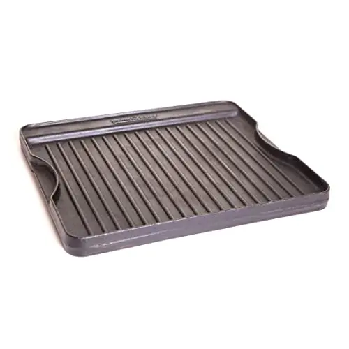 Camp Chef reversible cast iron griddle for outdoor grills and stoves