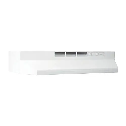 Broan-NuTone white under cabinet range hood