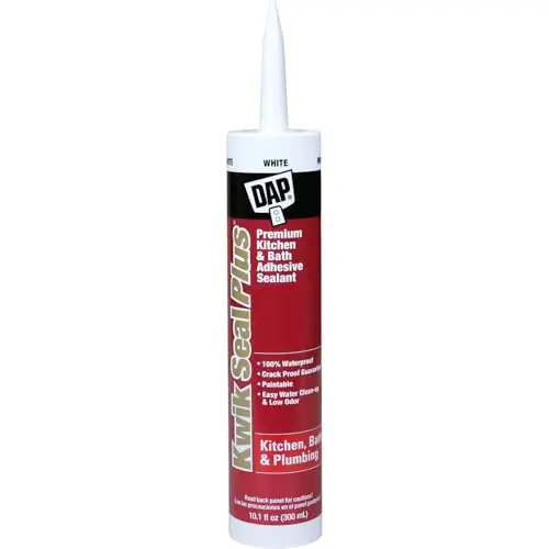DAP Kwik Seal Plus kitchen and bath adhesive sealant white