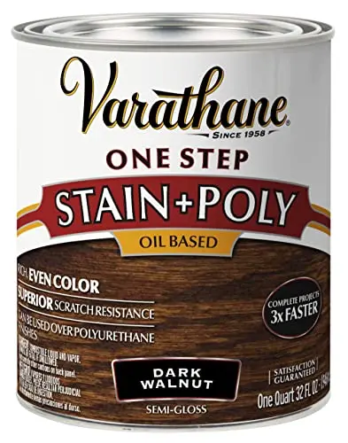 Varathane oil-based stain and polyurethane combo on cabinet surface