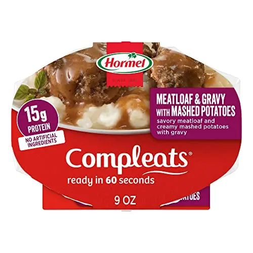 HORMEL COMPLEATS Meatloaf & Gravy microwave meal tray