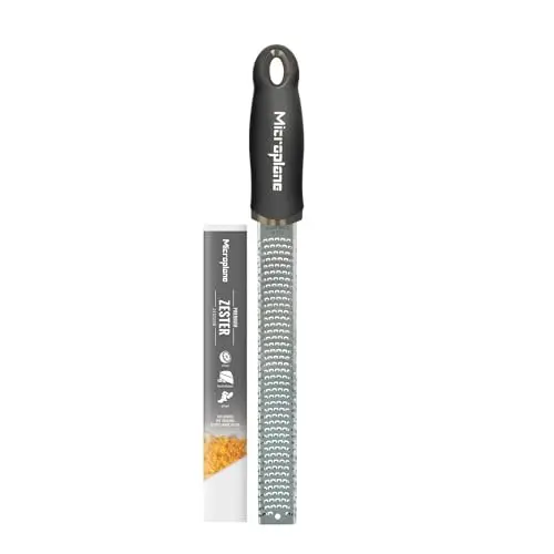 Microplane stainless steel zester grater for ginger and citrus