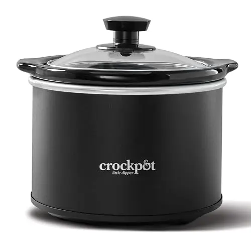 Crock-Pot 1.5 quart basic slow cooker in black with simple design