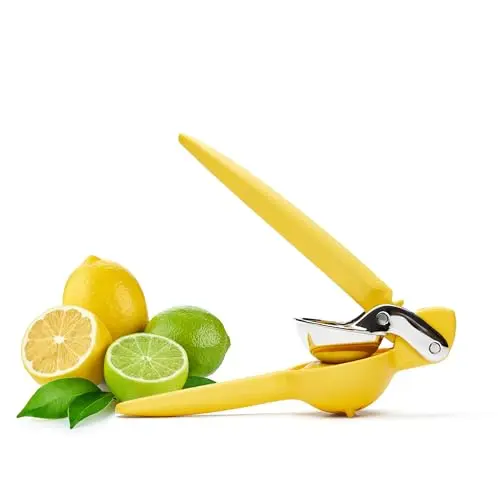 Chef'n Freshforce yellow citrus juicer with dual-gear handles