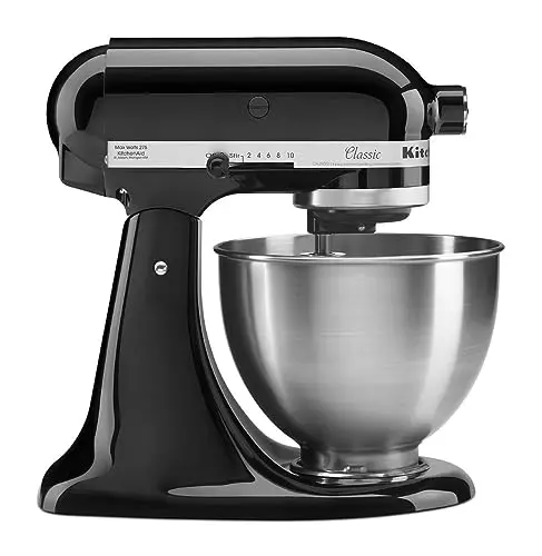 KitchenAid Classic Series stand mixer in onyx black