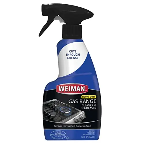 Weiman Gas Range Cleaner and Degreaser spray bottle