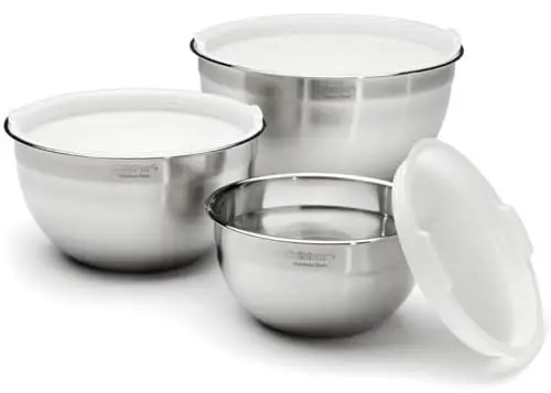 Cuisinart stainless steel mixing bowls with lids