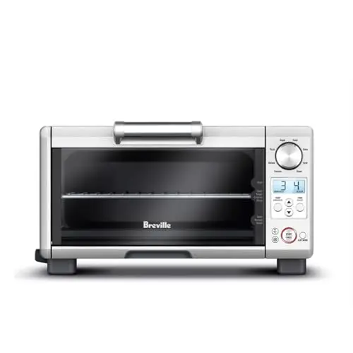 Breville mini smart countertop oven and toaster in brushed stainless steel