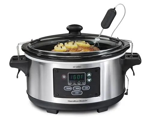 Hamilton Beach 6-quart programmable slow cooker with temperature probe