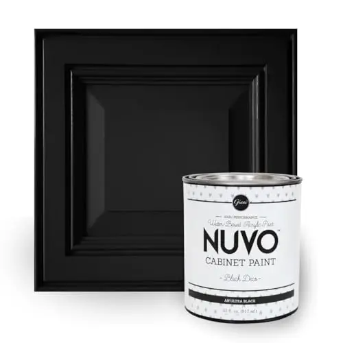Giani Nuvo Cabinet Paint in Black Deco quart size