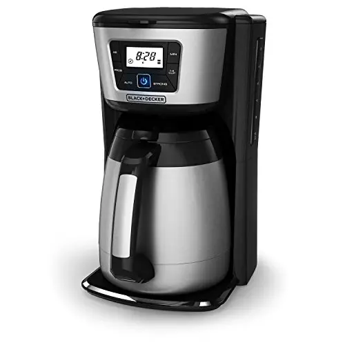 BLACK+DECKER 12-cup thermal coffee maker with insulated stainless steel carafe