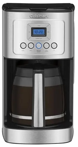 Cuisinart programmable coffee maker with glass carafe and digital display
