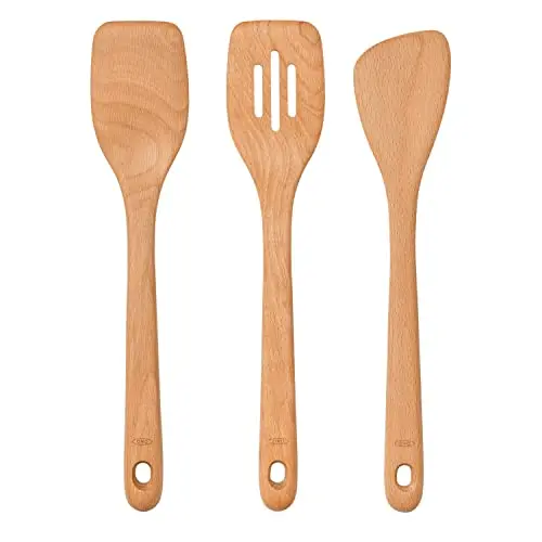 OXO Good Grips 3-piece wooden turner set with comfortable handles