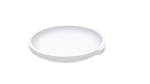 GoodCook white microwave-safe plastic plates