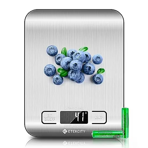Etekcity digital kitchen scale with stainless steel platform