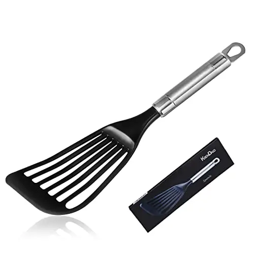 KSENDALO thin kitchen spatula with angled head for egg flipping