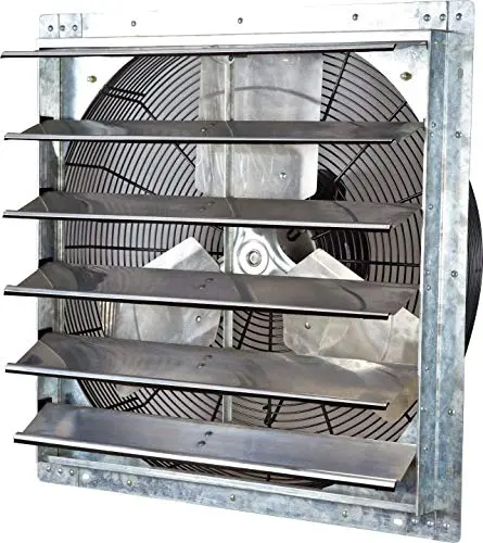 iLiving wall mounted exhaust fan with automatic shutters and variable speed control
