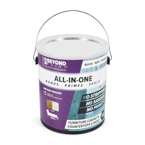 Beyond Paint All-in-One Refinishing Paint in Bright White for kitchen cabinets