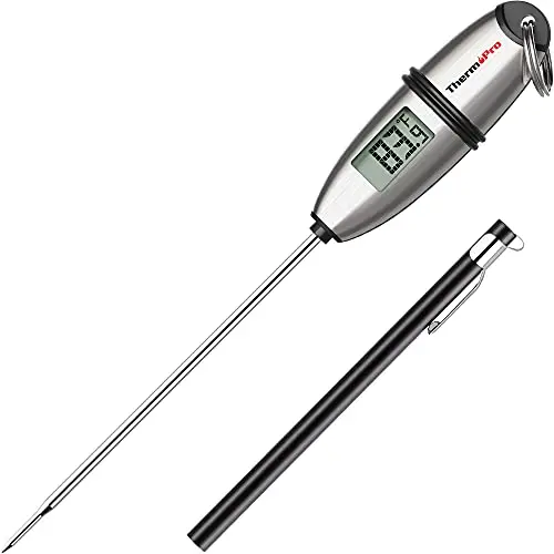 ThermoPro TP02S silver digital food thermometer with long probe