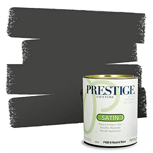 PRESTIGE Paints Iron Ore satin interior paint can