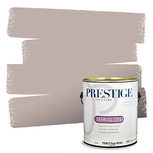 PRESTIGE Paints Temperate Taupe semi-gloss interior paint can