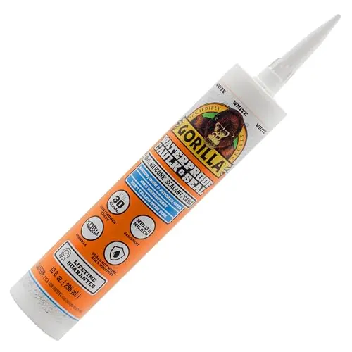 Gorilla Waterproof Caulk white cartridge for kitchen and bath