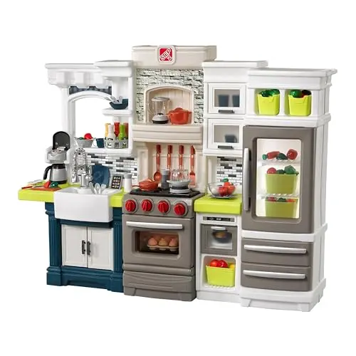 Step2 elegant edge kids kitchen playset with lights and sounds