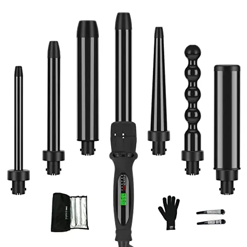 PARWIN PRO BEAUTY 7-in-1 curling wand set with interchangeable barrels