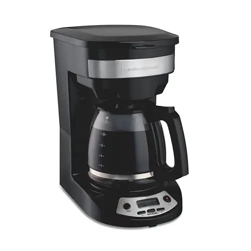 Hamilton Beach programmable drip coffee maker with glass carafe