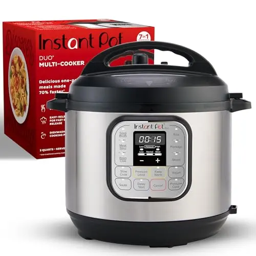 Instant Pot Duo Mini stainless steel pressure cooker