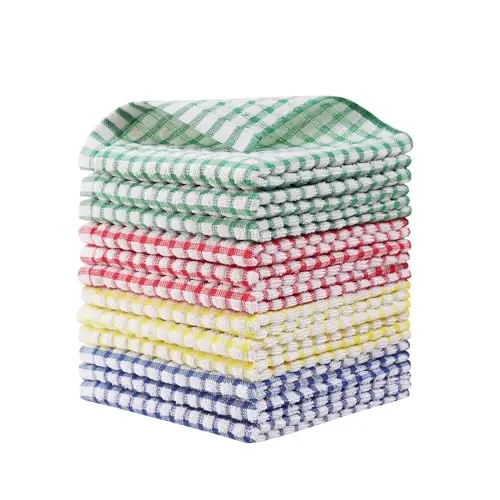 Egles multi-color cotton dishcloths set in vibrant colors