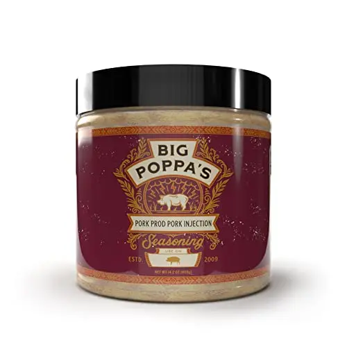 Big Poppa's Pork Prod Injection container