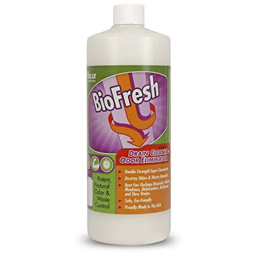Enzyme drain cleaner and deodorizer bottle