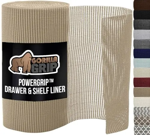 GORILLA GRIP powerGRIP non-adhesive drawer liner with strong grip surface