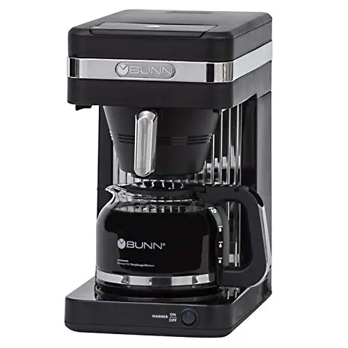 BUNN Speed Brew Elite 10-cup coffee maker in black and stainless steel