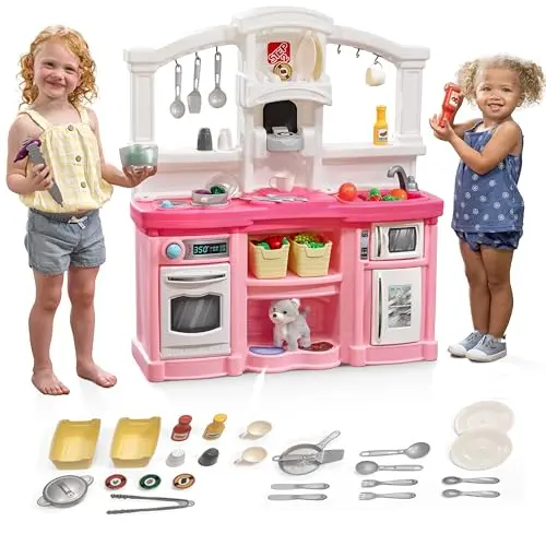 Step2 Fun with Friends pink kids kitchen playset with accessories