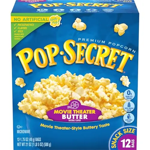 Pop Secret Movie Theater Butter microwave popcorn bags