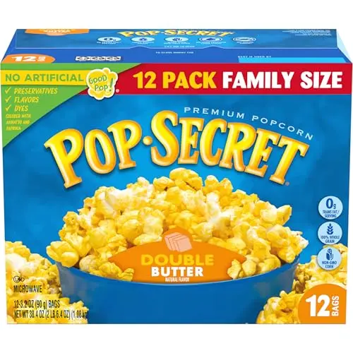 Pop Secret Double Butter microwave popcorn bags