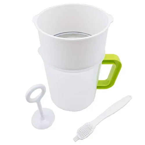 IAESTHETE multi-use food strainer with pitcher for juice and nut milks