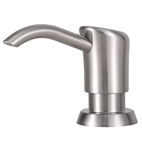 GAGALIFE brushed nickel kitchen sink soap dispenser with top refill