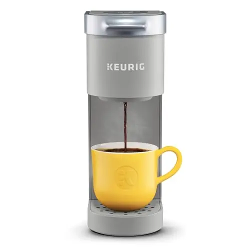 Keurig K-Mini single-serve coffee maker in studio gray