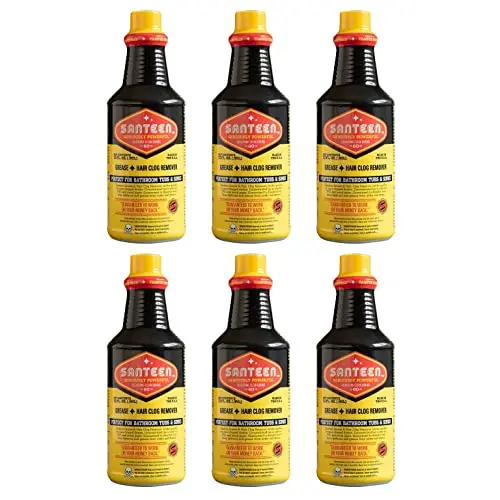 Santeen Grease Hair drain opener liquid container