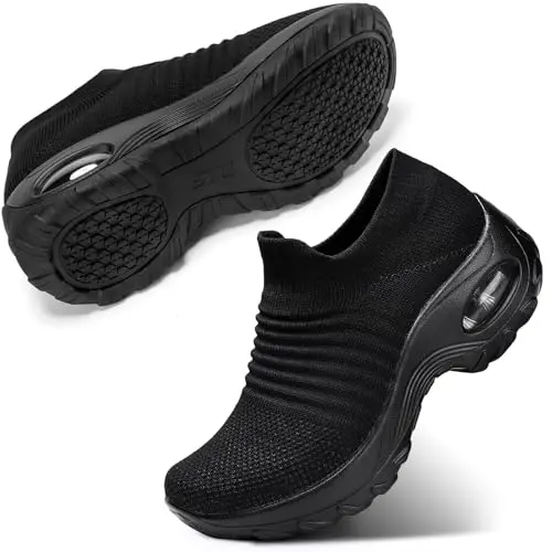 STQ slip on walking shoes for plantar fasciitis