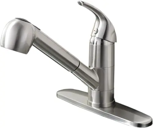 UFAUCET brushed nickel low-profile kitchen faucet