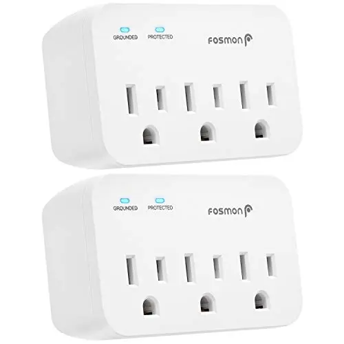 Fosmon 3-outlet surge protector for microwave ovens