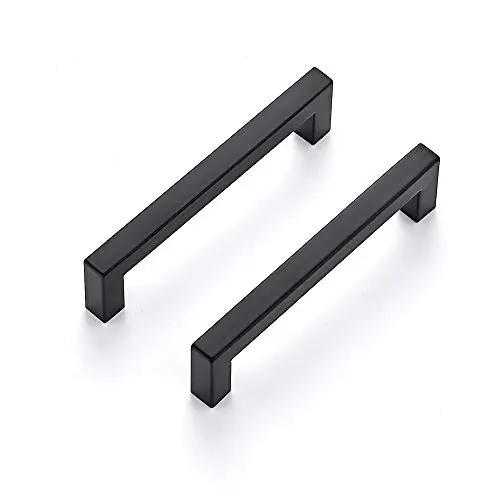 RAVINTE square cabinet handles with matte black finish