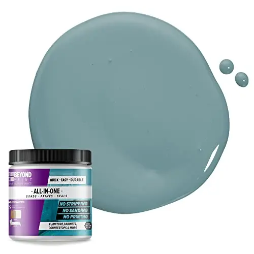 Beyond Paint All-in-One Refinishing Paint in Nantucket color showing matte finish