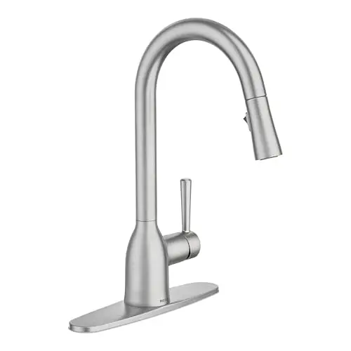 Moen Adler spot resist stainless steel kitchen faucet with pull-down sprayer